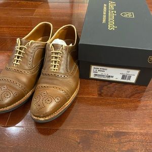 Allen Edmonds Rush Street Oxford Shoes, Brown Chromexcel, Size 9D